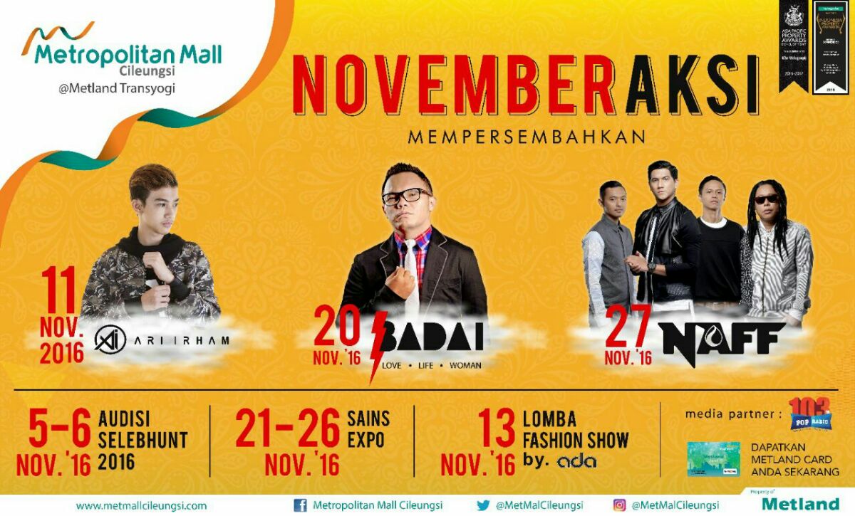 yasika_fm's tweet photo. #NOVEMBERAKSI #MetropolitanMallCileungsi -  Zumba Dance setiap Rabu &amp; Cooking Class setiap selasa https://t.co/5tokqERZ3Y