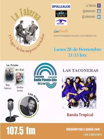 LeoElvistec's tweet photo. Hoy en La Taberna todo el power femenino de Las Taconeras. 21:15 hrs. 107.5 FM, on line  https://t.co/xjwZkmsai1 y Facebook Live La Taberna https://t.co/lHDvKUJJLp