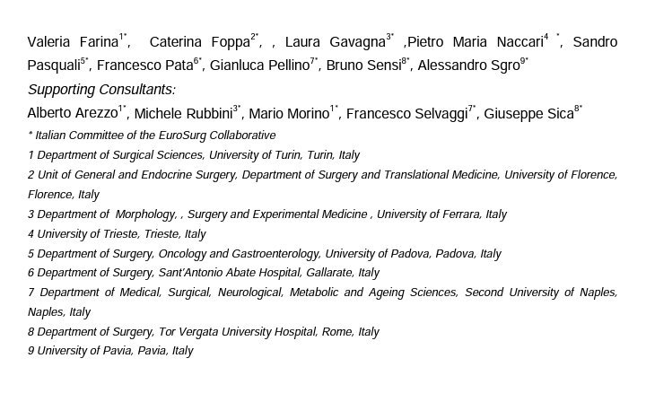 GianlucaPellino's tweet photo. Italian #colorectalsurgery researchers support International collaborations after #Brexit https://t.co/ctUmxtDIig https://t.co/gbUrZPMF7A https://t.co/obnib4Oslv