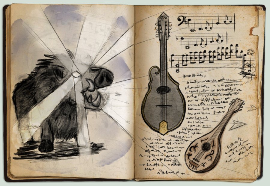 LaurMissesCrits's tweet photo. W A O #GQv2's one and only @monochrone drew these sketches for our bard's journal. more at the link. https://t.co/SvPIfbYtil https://t.co/lvYTJoLM8g