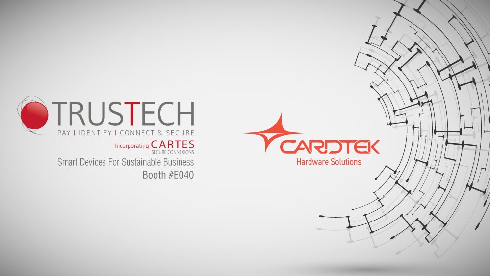 CardtekGroup's tweet photo. Visit our booth #E040 to search and touch for unique, innovative Payment Systems Solutions #Trustech2016 @TRUSTECH_EVENT https://t.co/XKuSKXsPsm