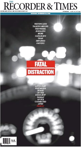 DarcyCheek's tweet photo. In case you missed first segment, five-part series on #distracteddriving continues in #RandT this week https://t.co/rm0yuvtKeC