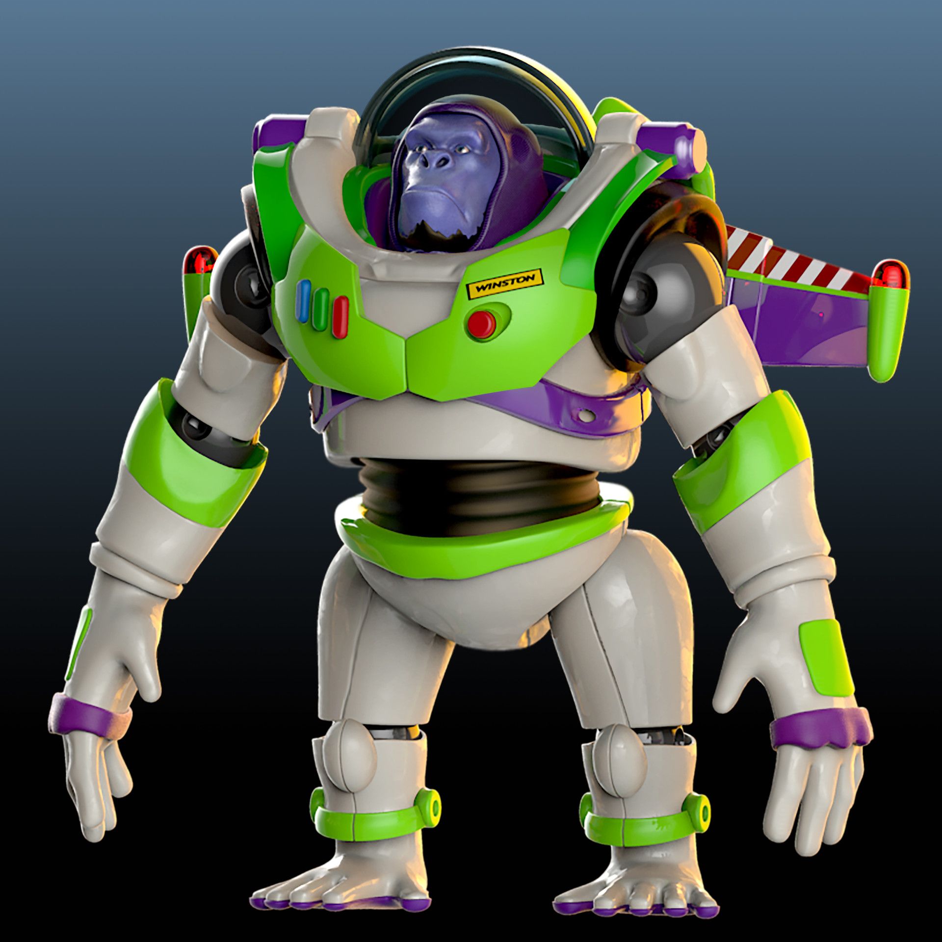 “Winston X Buzz Lightyear crossover by JEON YOUNG HAN (https://t.co/Hmu6VcA...