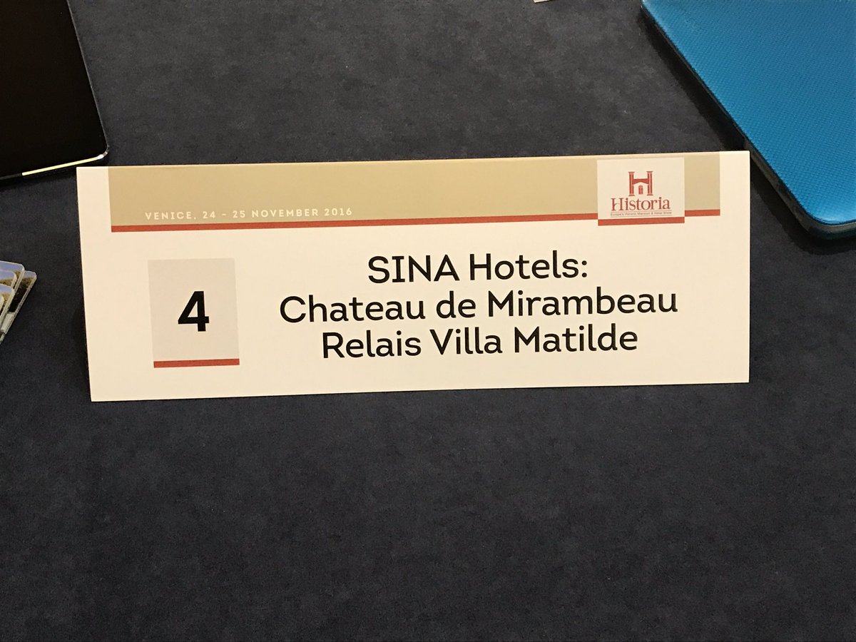 StudioACTA's tweet photo. Sina Hotels have participated last Friday 25th November at Historia in Venice organised by NEBE https://t.co/bREhW0DX0t