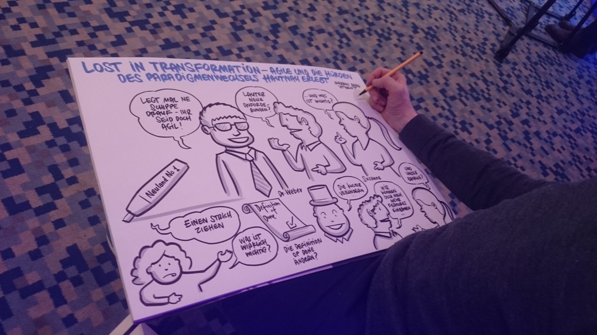 ScaleUp_360's tweet image. Tolle Graphic Recordings der #agilePEP von @playability