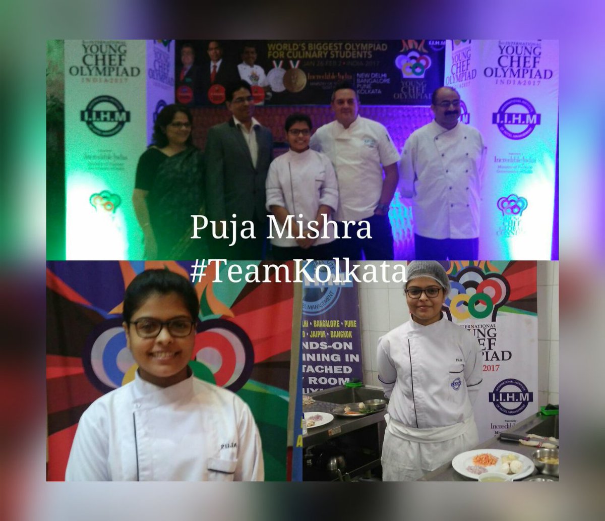 Chef_Yashk's tweet photo. #CONGRATULATIONS #POOJAMISHRA  on #winning the #YCO17 #India competition... , GOOD LUCK👏👏 ... #representing India in @ycolympiad #2k17 @ https://t.co/AsLGgFnz3B