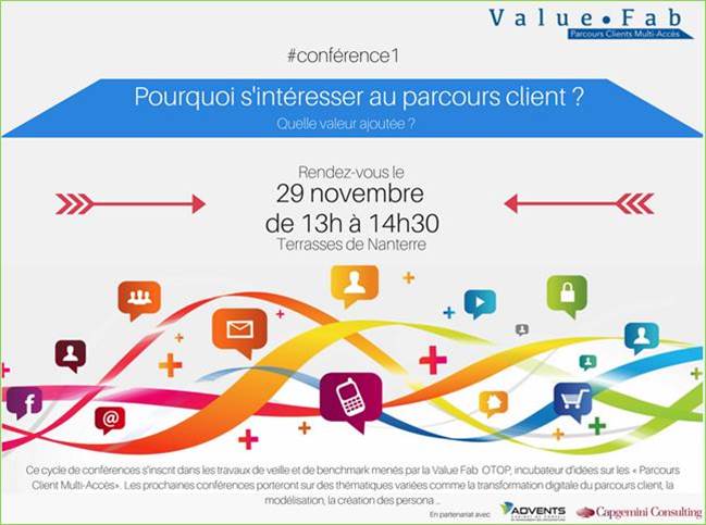 ParcoursClients's tweet photo. "Pourquoi s'intéresser au #ParcoursClient? Quelle valeur ajoutée?" demain 13h-1ère conf de la Value Fab @AXAFrance avec @BNPParibas @ClubMed https://t.co/xw8MNUZlxN