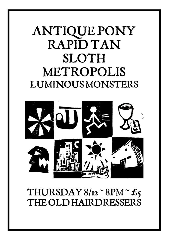 LuminousMonster's tweet photo. Upcoming live manifestation will be a duo set with Nick from Big Hogg/Sloth Metropolis on drums + synth. Riffs &amp; noisiness shall ensue. https://t.co/nWm8GO7J5n
