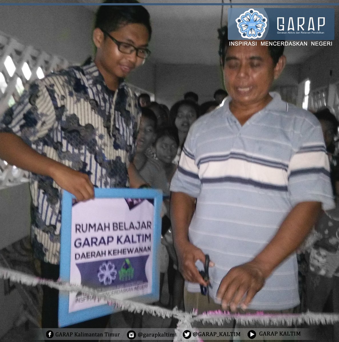 GARAP_KALTIM's tweet photo. 27 Nov 2016
Peresmian Rumah Belajar Daerah Kehewanan oleh ketua RT setempat

#GarapKaltim
#InspirasiMencerdaskanNegeri https://t.co/LWZP8w0nhH
