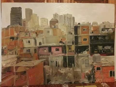 ClaudiaPdSR's tweet photo. #FelizLunes pintura al óleo
 Villa 31. #Arte #Ferchy genio! https://t.co/nLe7ISmPRE