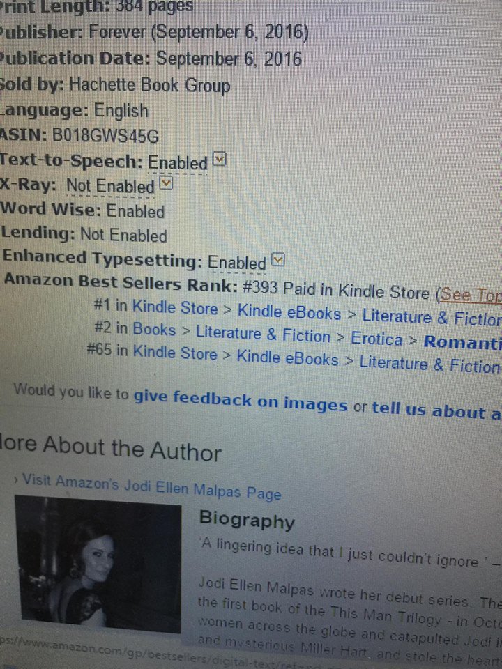 JodiEllenMalpas's tweet image. The Protector is #1 in the Erotic charts and #2 in Romance! 

Thanks so much, guys! #GoJake! 

Amazon - goo.gl/LGbWjw