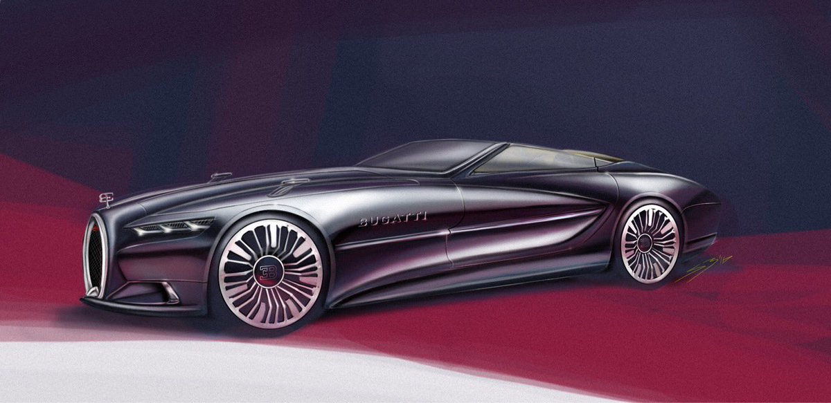 Sean Bull Design Some Of My Other Automotive Design Work Bugatti Cram Cabrio Sketch Bugatti Chiron Veyron
