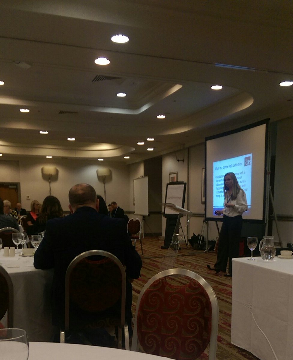 TEWVQIS's tweet photo. Talk on the value of gemba walks from TEWV KPO. Importance of taking time to 'go and see'. #respectforpatients #respectforstaff https://t.co/7jOlN0c1Pa