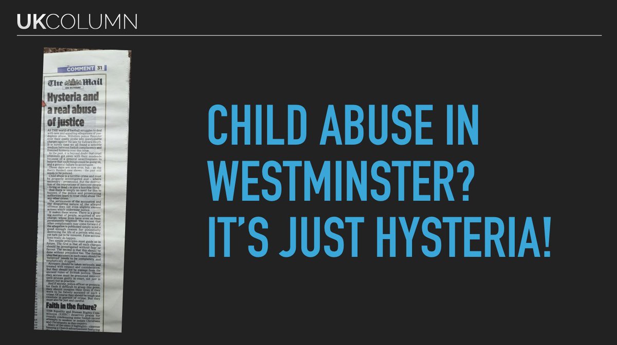 briangukc's tweet photo. @MailOnline @Daily_Express @Telegraph @DailyMirror MSM can’t won’t get off its backside to investigate reality &amp; scale of child abuse in UK https://t.co/w2DopS6GNT