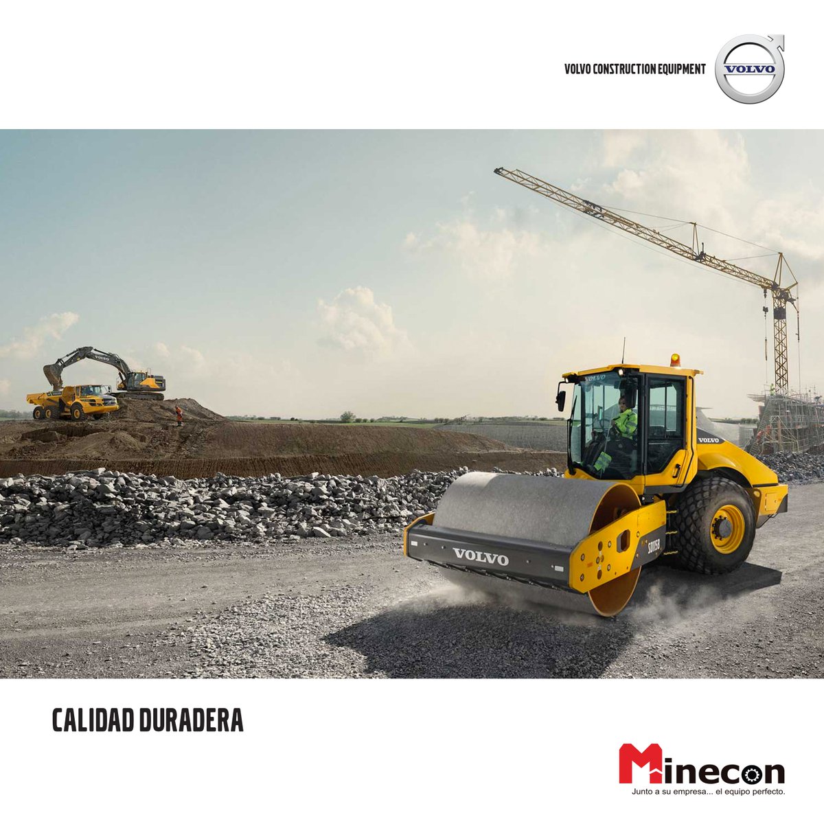 MINECONSA's tweet photo. Compruebe una compactación de calidad, con nuestros compactadores de #volvoce agilizas tu trabajo. #sd110 #minecon_sa https://t.co/0d6bLkLGXo