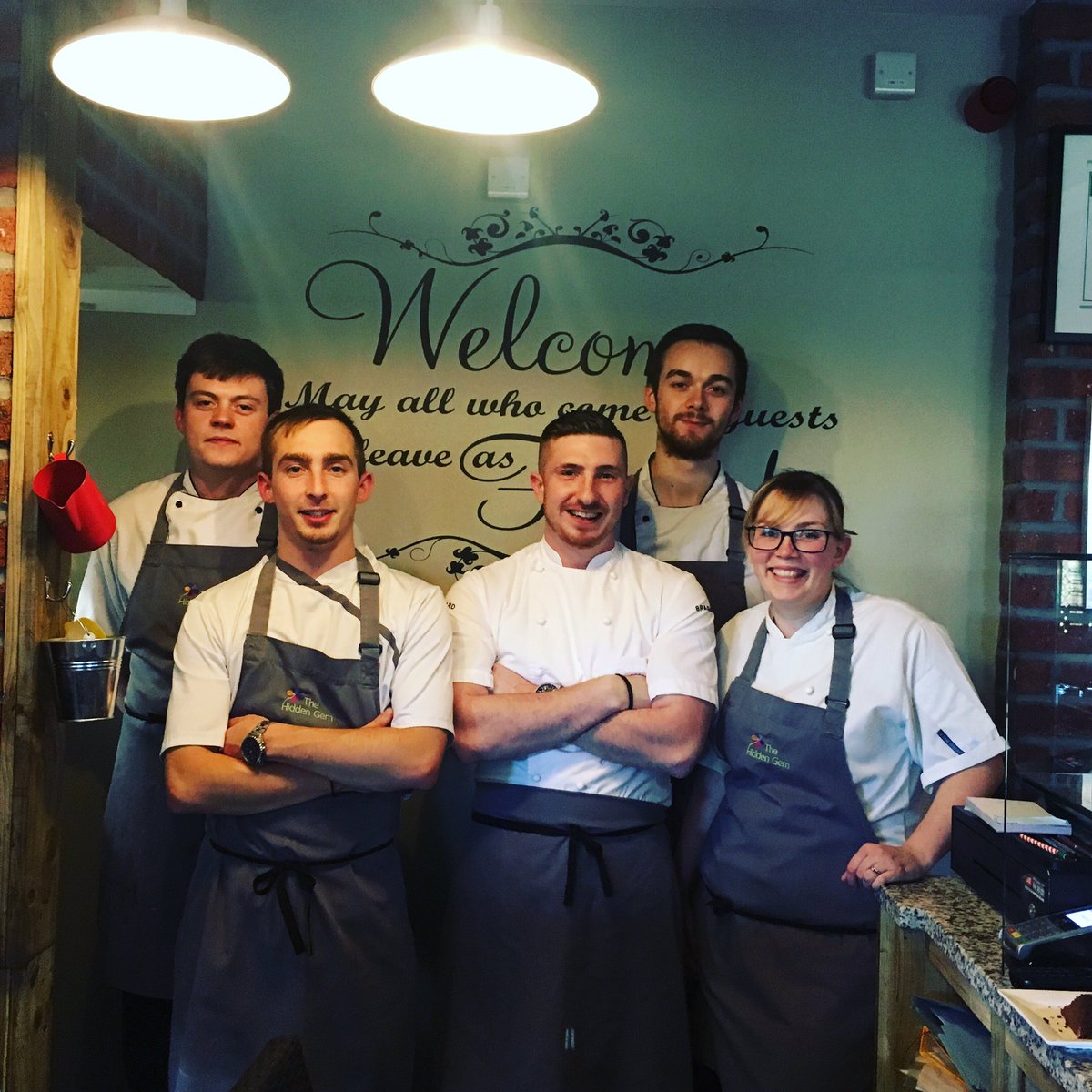 The hidden gem would like to welcome 2 new additions to our kitchen team <a href="/joannesav/">Joanne housley</a> &amp; <a href="/sambaker/">Sam Baker</a> <a href="/sheffield_eats/">sheffield_eats</a> <a href="/hiddengemscott/">scott philliskirk</a>
