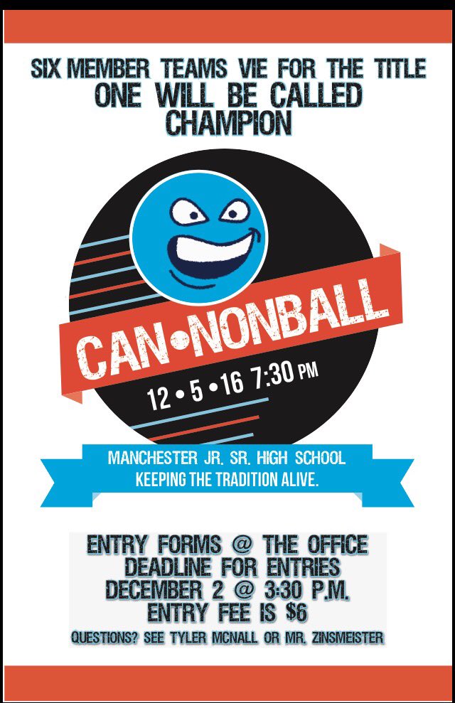 brielle_wilson's tweet photo. make up your team of 6 and sign up for the dodgeball tournament on Monday, December 5. entry forms due this Friday, December 2, $6 fee. 😊😈 https://t.co/8BOY6pJsuv