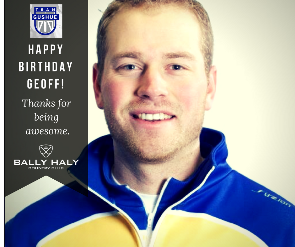 BallyHaly's tweet photo. On behalf of our entire membership and all of us at Bally Haly
Happy Birthday to @TeamGushue 's @gwalker71! 
#WorldsNumberOneMensCurlingTeam https://t.co/gY7al3g4wM