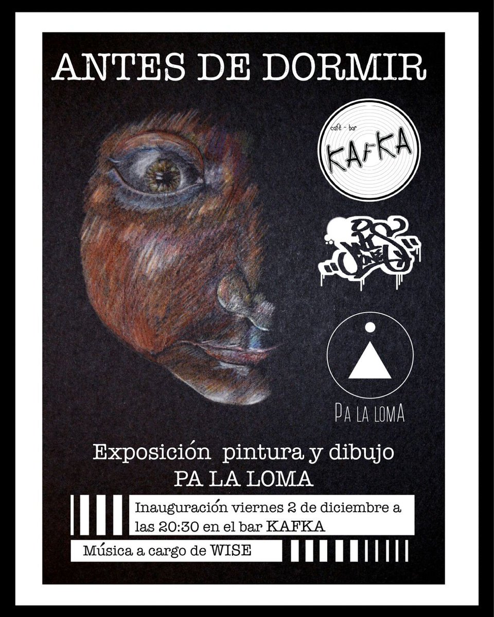Inauguración Pa La Loma.
Viernes 2 Diciembre, Bar kafka.