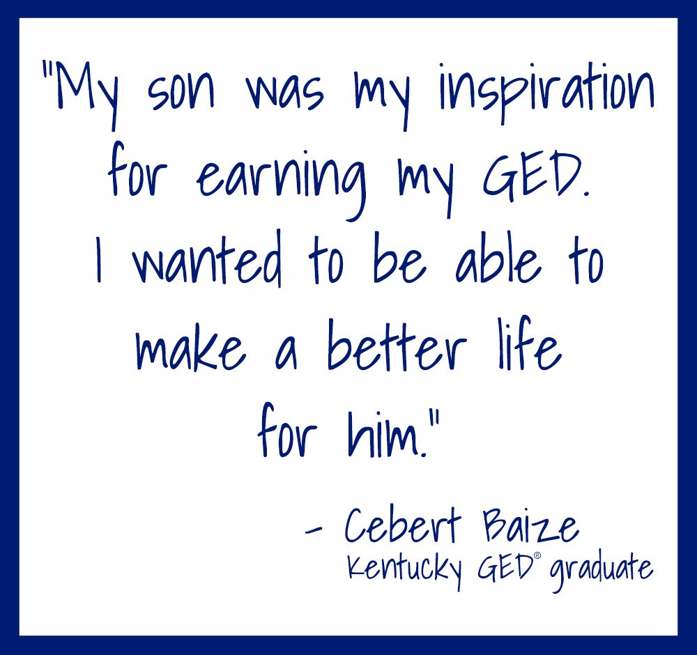 KY grad Cebert Baize earned his #GED &amp; NCRC while incarcerated: "When I get released, I'll be able to get a better job." <a href="/CPENews/">Kentucky Council on Postsecondary Education</a> #AdultEdu