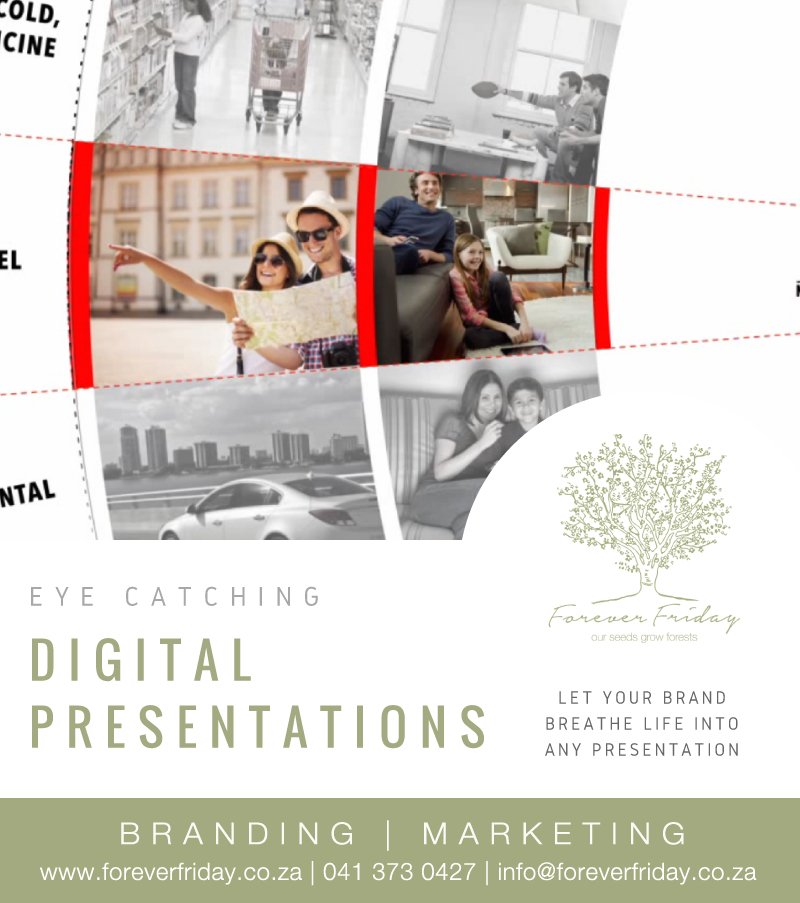 foreverfridaySA's tweet image. Eye Cathing #DigitalPresentation! Let your #brand breathe life into any presentation. Choose @foreverfridaySA for your presentation needs.