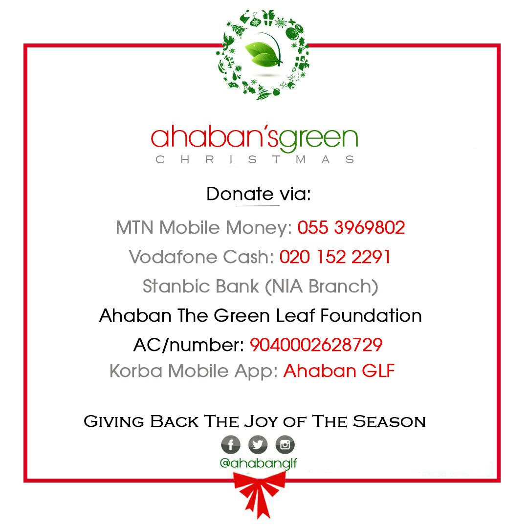 Adwoa_Darkoa's tweet photo. Help support a worthy cause
#ipledge10 or more
#AhabansGreenChristmas https://t.co/o8DumZUwQT
