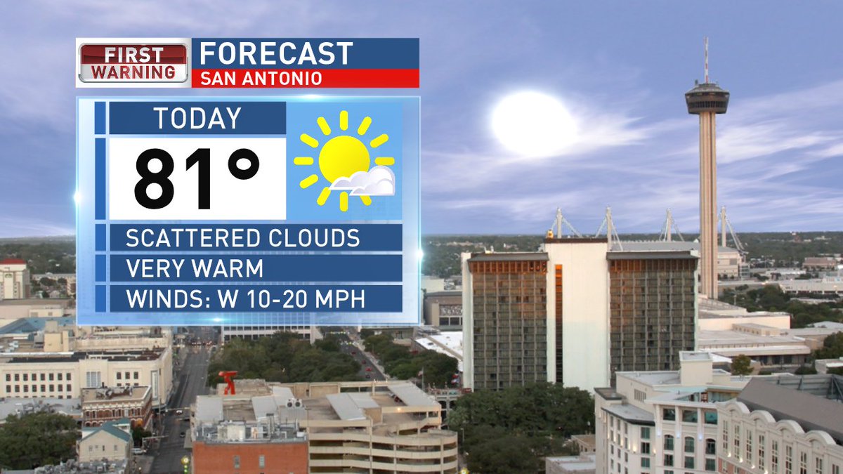 wxstevens's tweet photo. The heat will be on today...at least for November. @KABBFOX29 #liveonfoxsa https://t.co/TmZiBYbpVB
