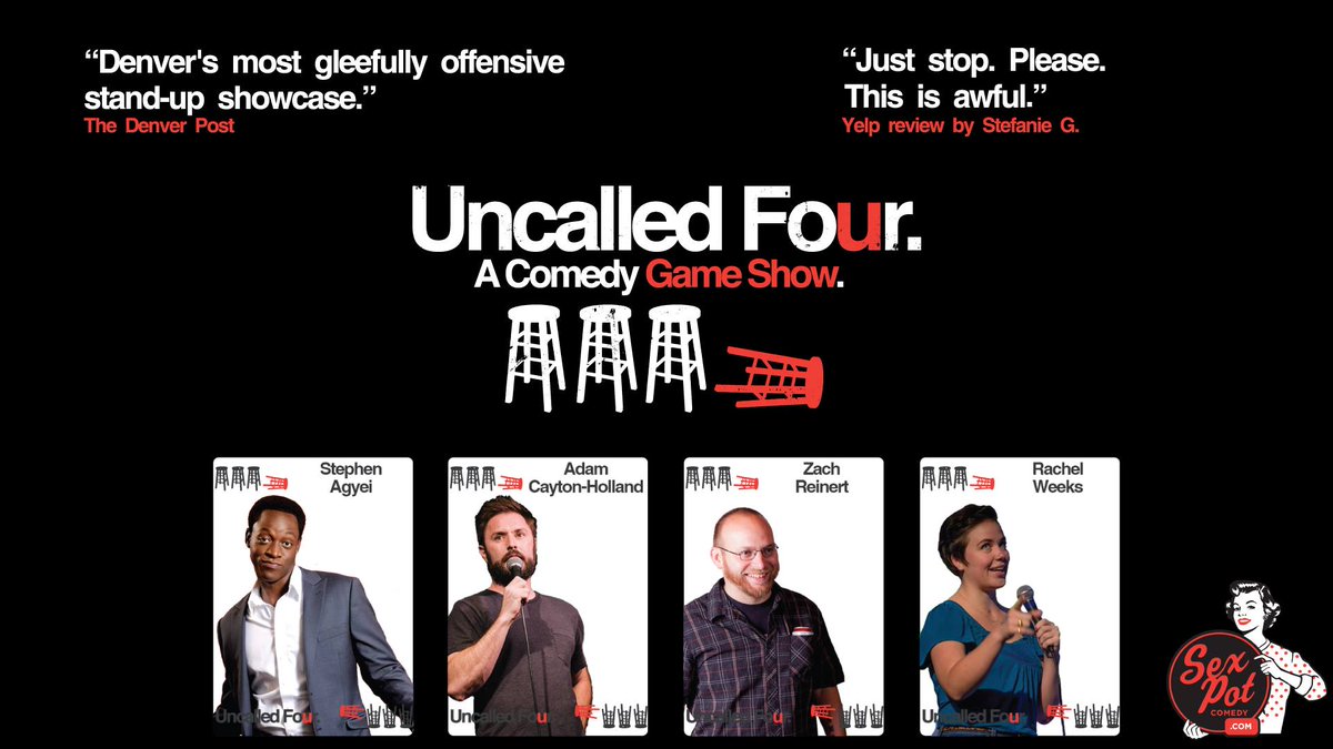 AMAZING SHOW ALERT: <a href="/ItsUncalledFour/">Uncalled Four</a> 12/3 IS OUTSTANDING. @CaytonHolland <a href="/StephenAgyei/">Stephen Agyei 🇬🇭 🇺🇸</a> @zachreinert03 @rachelgweeks! facebook.com/events/2347162…