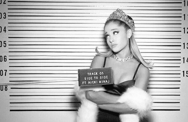ArianaToday's tweet photo. 'Side To Side' spends a 7th consecutive week inside the top 10 but falls down to #6 on this week's Hot 100 despite gaining in sales (+20%) https://t.co/tR5pR9G8NO