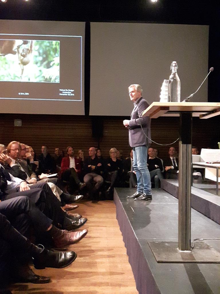 Inspirerende Gunter Pauli in Amsterdam de Zwijger