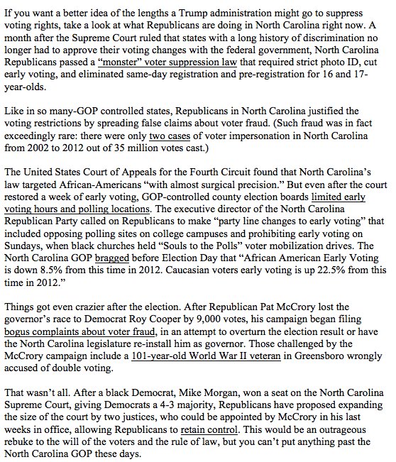 AriBerman's tweet image. If you want to know how Trump will attack voting rights, look at how NC GOP subverting democracy right now thenation.com/article/donald…