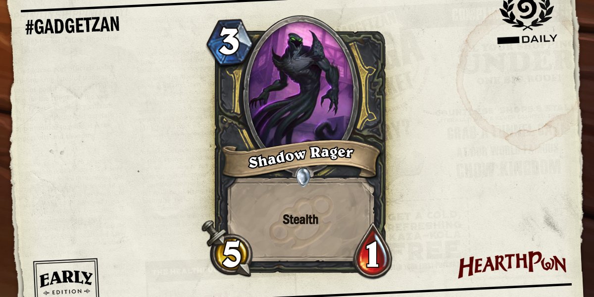 Hearthpwn's tweet photo. Shadow Rager #Gadgetzan 

https://t.co/tNuaf1rmY9 https://t.co/EdoXA5XNQJ