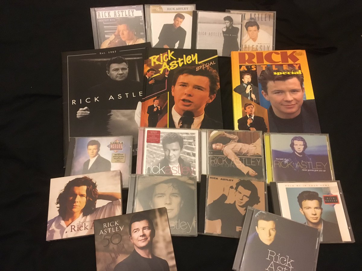 BigSkell's tweet photo. Came across these books today from my attic and a selection of my @rickastley CD's I have some Vinyl & CD singles too #RememberThose #Est87 https://t.co/3WMQI3Ny7k