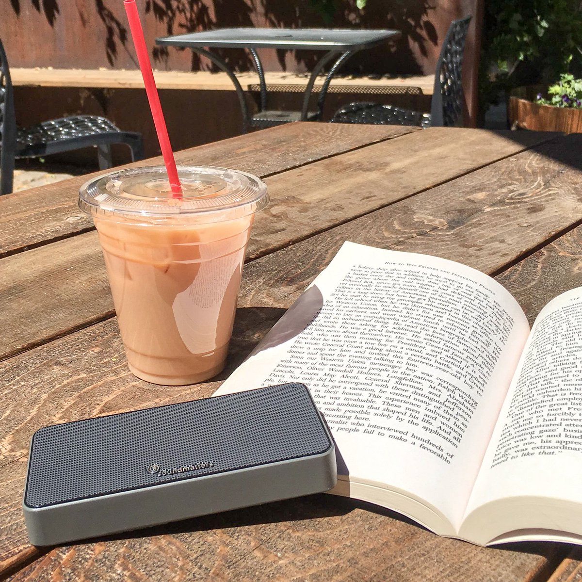 Soundmattersinc's tweet photo. Here's a photo of Moment, sipping a beverage while reading a dramatic novel. :¬) #ShareYourMoment https://t.co/DFPo5VDiA0 https://t.co/WdzBcDy2OD