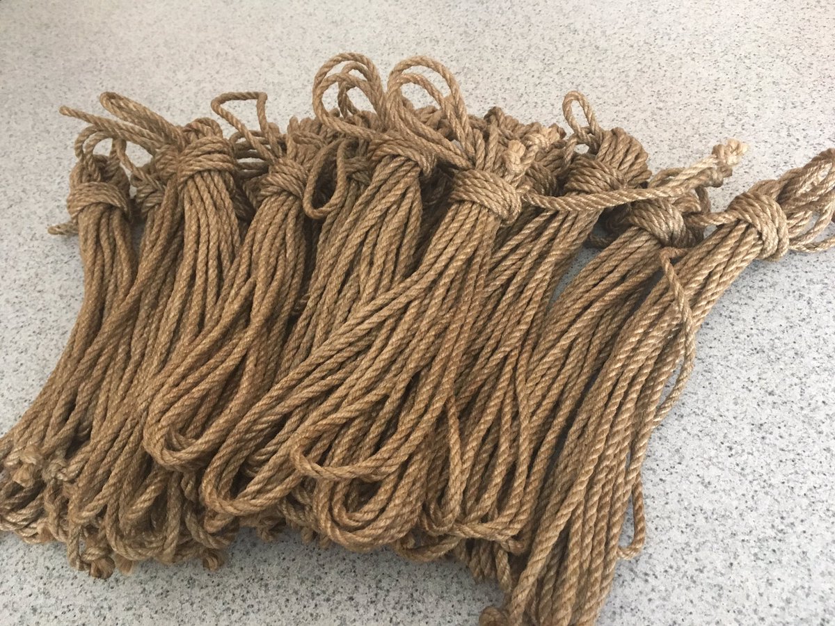 Marshallbradfor's tweet photo. New rope!!! Made by @KnkyCntraptions if you need anything fun he's the man to see https://t.co/EK0l0CJAMs