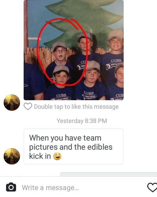 JOrdann_Raeee's tweet photo. "When you have team pictures but the edibles kick in" πππ the best thing ever sent to me
#SorryCaleb πππ https://t.co/kyQ3w7h1V1