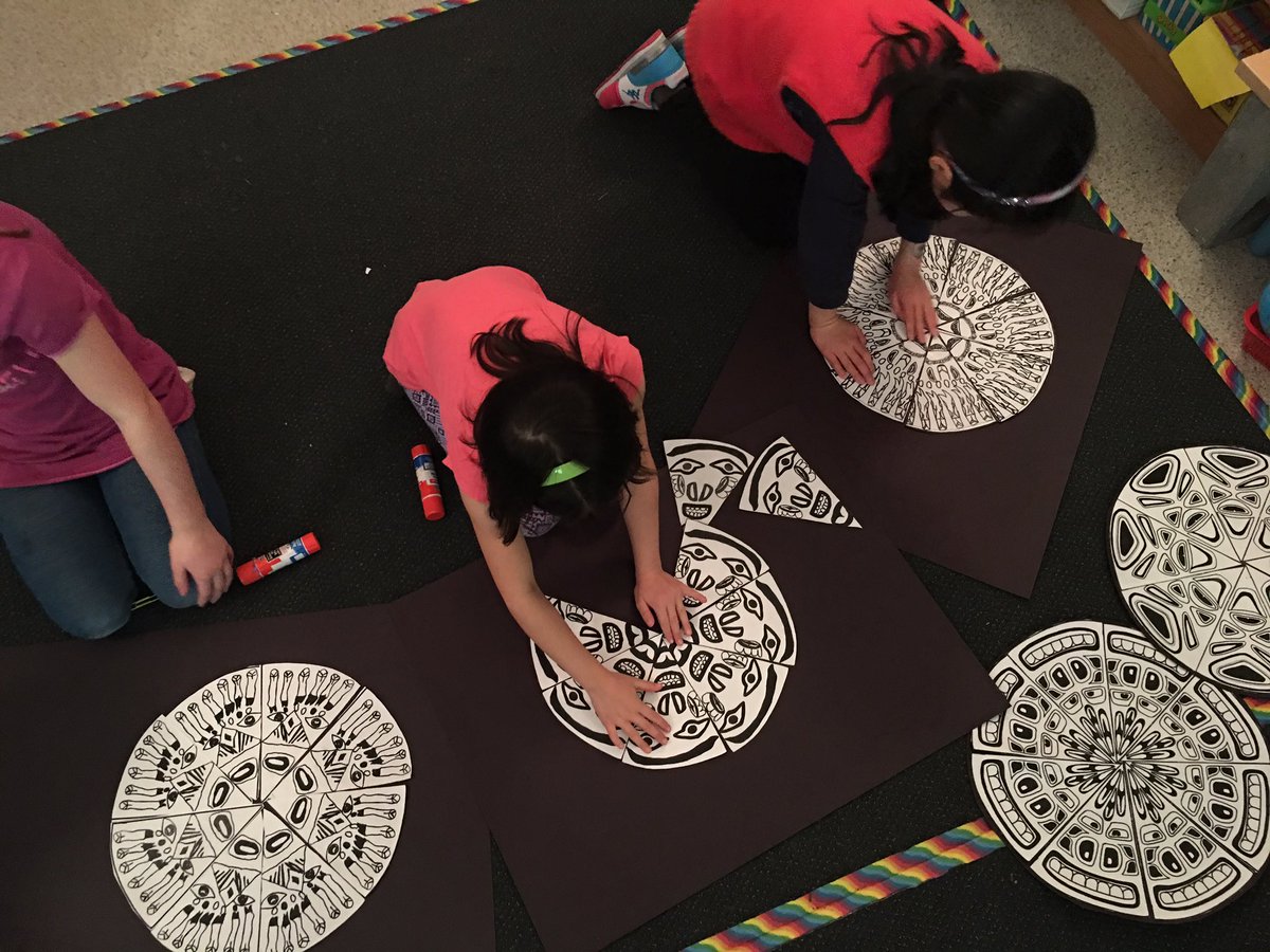 Grade 3s make kaleidoscopes using west coast indigenous design elements <a href="/CambridgeLearns/">Cambridge Elementary</a>
