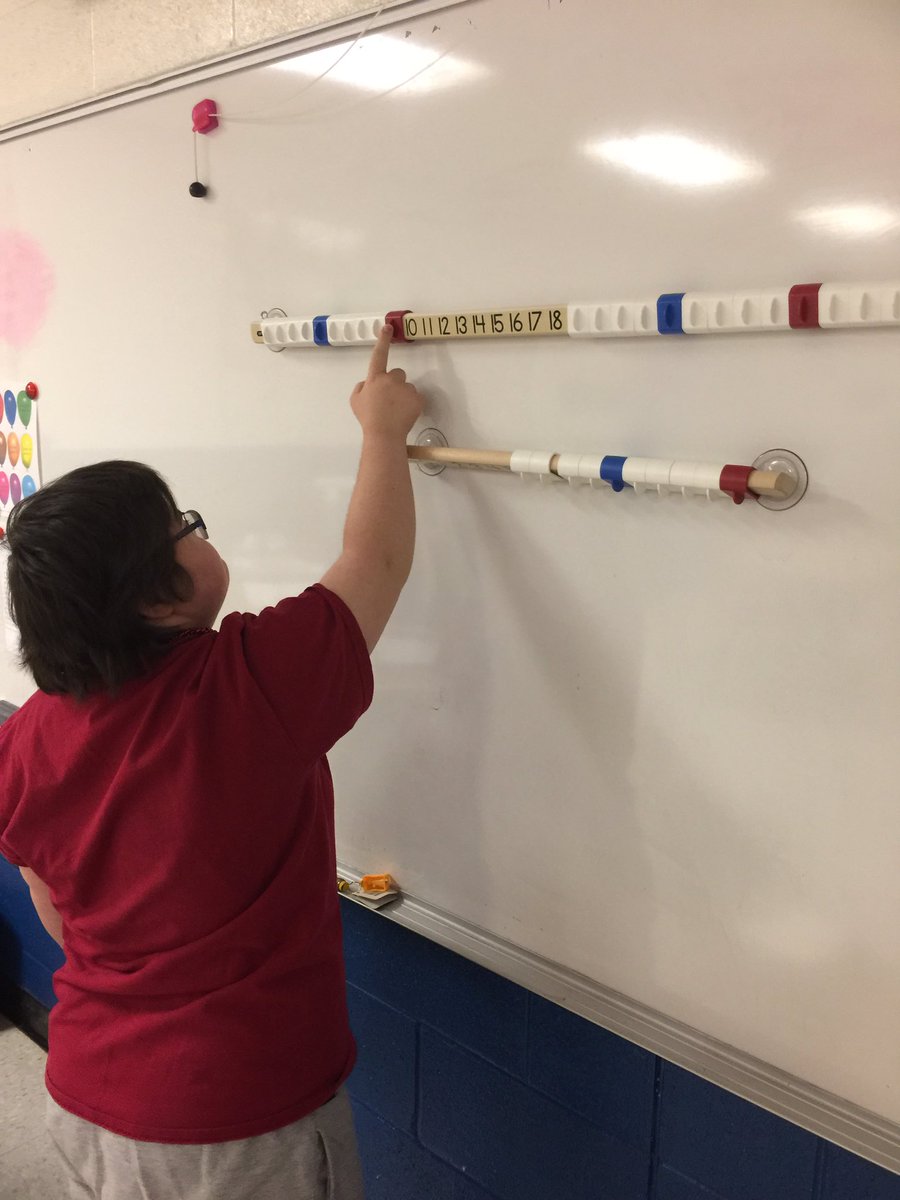 CarlaAdams61210's tweet photo. Number line fun in Math today! The kids didn't miss a beat coming back from break! @LHSintheNews #LHSSpEd #EqualsMath https://t.co/DZOgMJ5X4Z