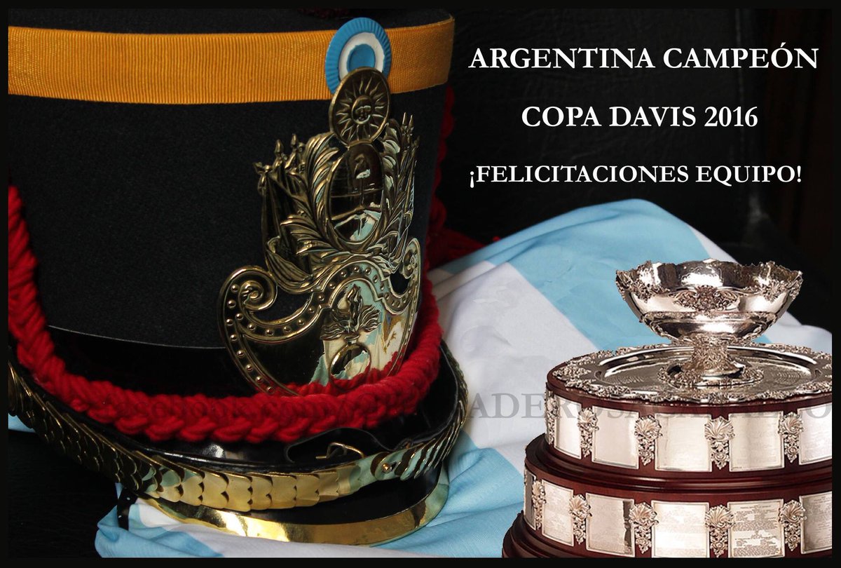 JorgeFavaloro's tweet photo. Granaderosarg : ¡Gracias Campeones! #CopaDavis #CopaDavis2016 #CopaDavisFinal https://t.co/5gfzRMgDUO https://t.co/eH7C8YtouP