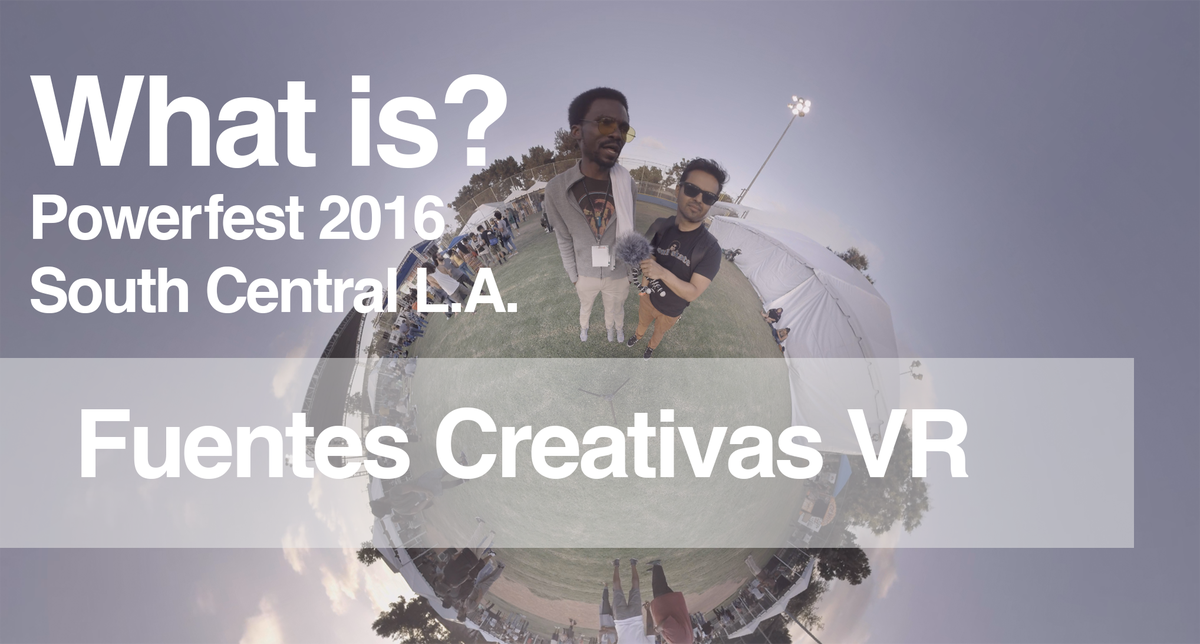 MarlonCreative's tweet photo. #VirtualReality ethnography in #SouthLA. #UNITY and grassroots organizing with @tafarai at #Powerfest2016 https://t.co/odiN0wzYeT https://t.co/2SlJP5fc6M