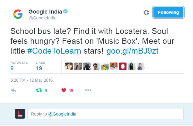 arjunsme's tweet photo. @hack4socialgood Inspired to make student safety a 'basic right' with my #Locatera school transport management solution from #LateraLogics https://t.co/kDIGjFOfbj