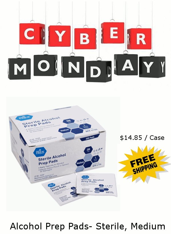 MDSuppliesS's tweet photo. MedPride Alcohol #PrepPads Sterile, Medium (MPR-41104) 

$14.85 /cs

https://t.co/JCrXSExam6

#CyberMonday #cybermondaydeals https://t.co/Ow4R2YaLOD