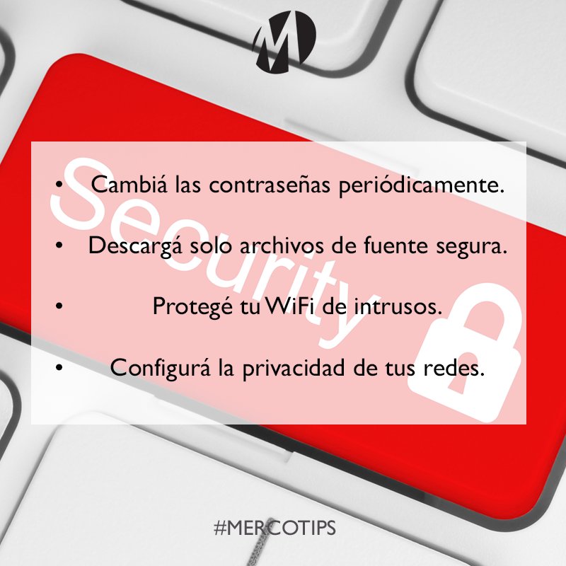 Merco_Digital's tweet photo. La seguridad informática es cada vez más importante en las empresas.
Seguí estos 4 tips para tu seguridad. #MercoTips #MercoDigital https://t.co/rr2LHkEKp0