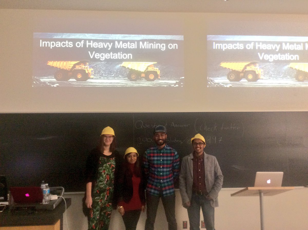 dawnbazely's tweet photo. Student lecture 10 @UGBIOLYorkU: #HeavyMetalImpacts on 🌳🌾🌻 #FlippedClassroom by @BarinderKallay @mayafrancetic @laiba_4 @shesan_g  #Biol4095 https://t.co/CCuG8GlPZv