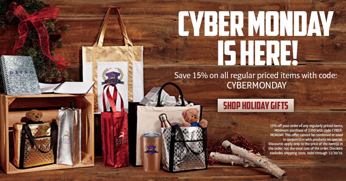 It's #CYBERMONDAY and we're offering 15% off your next regular priced order! Shop online today! bit.ly/2fEFZLi