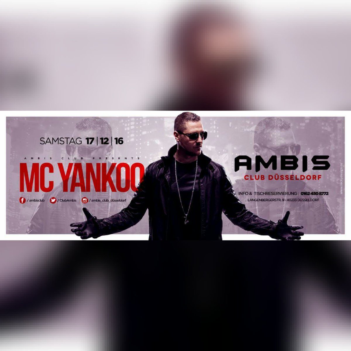 ClubAmbis's tweet photo. subota 17.Decembar 
MC Yankoo 
Ambis Club Düsseldorf 

#ambisclubduesseldorf 
#mcyankoo https://t.co/03CVrVjR97