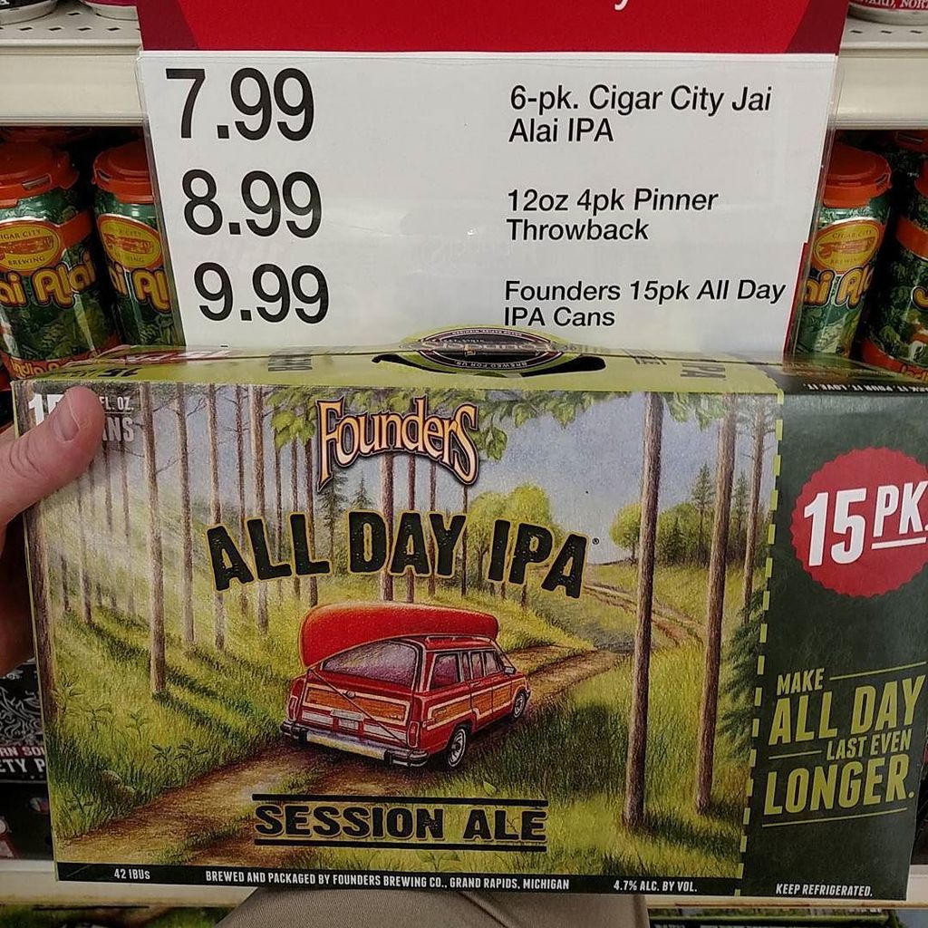 BhamBeer's tweet photo. #BhamBeer deal: $10 for 15 @foundersbrewing All Day session #IPA at @target at the Grove Hwy 150. Packaged date 10/… https://t.co/zgayaPAiRS