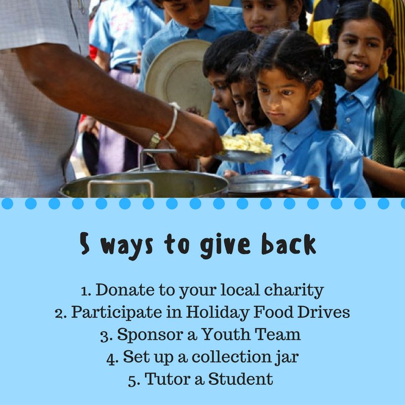 This holiday season, give back to your community. Here are 5 easy ways to do so #YouAreTheChange <a href="/PanoramaService/">PanoramaServiceExp.</a>
