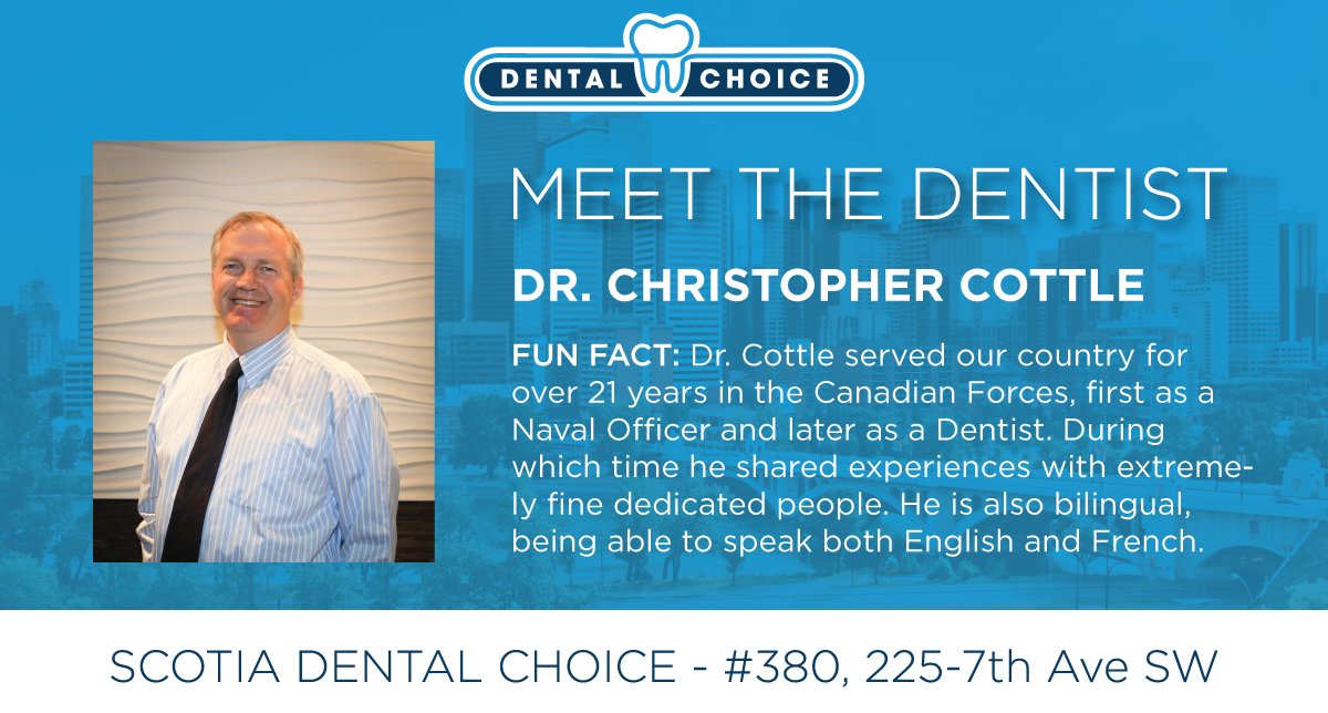 DentalChoice's tweet photo. Dr. Cottle is Dental Choice's Scotia Center dentist. #meetthedentist https://t.co/7jP7fnPIGA