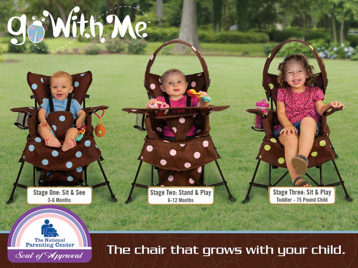 TailgaterMag's tweet photo. Coooweee! A #tailgating chair that converts from holding infants to big kids up to 75 lbs. Genius. https://t.co/5UuG09DTUC @GoWithMeChair https://t.co/OqA85xjNdO